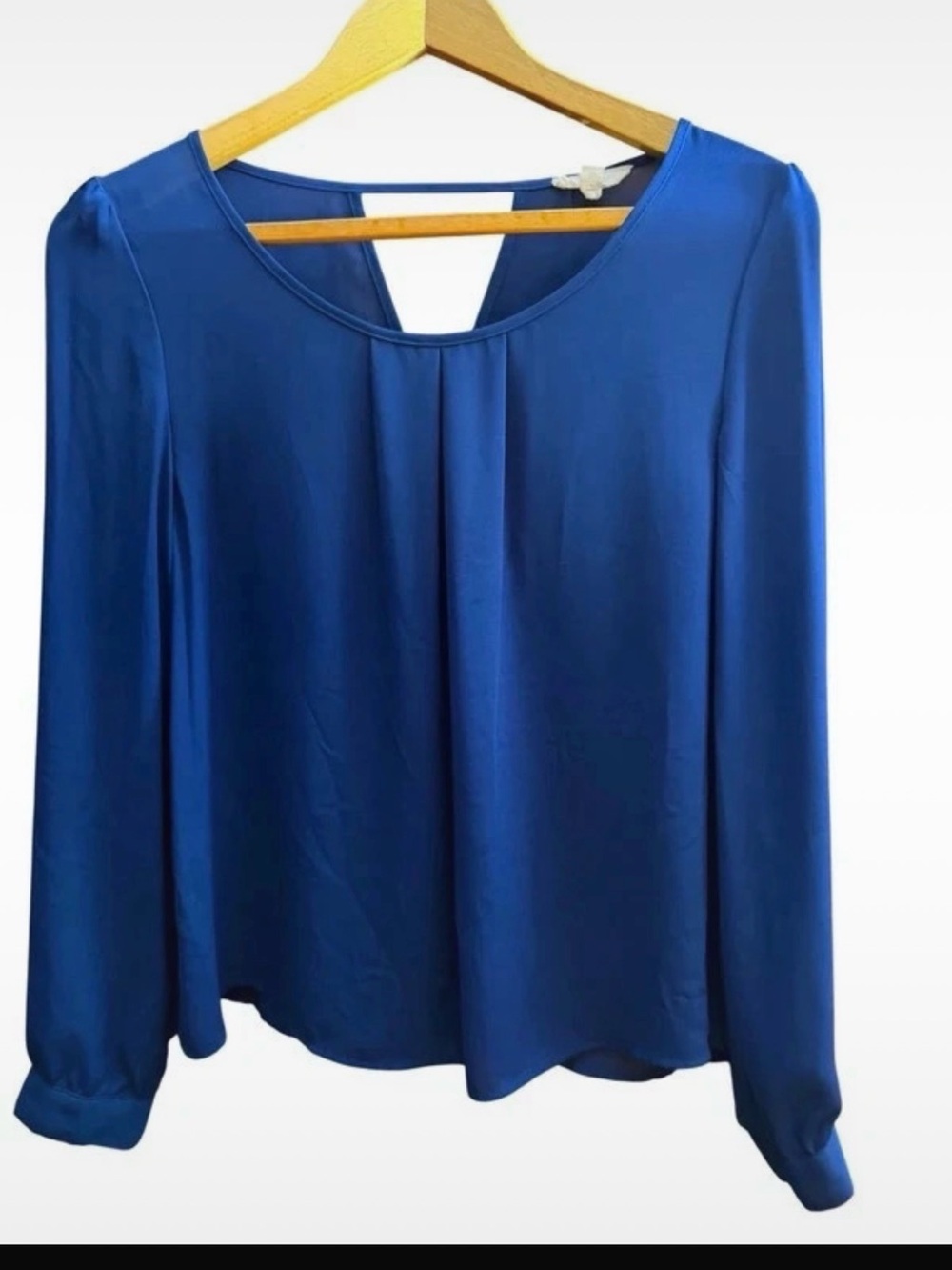 Mine Royal Blue Long Sleeve Blouse Size Large